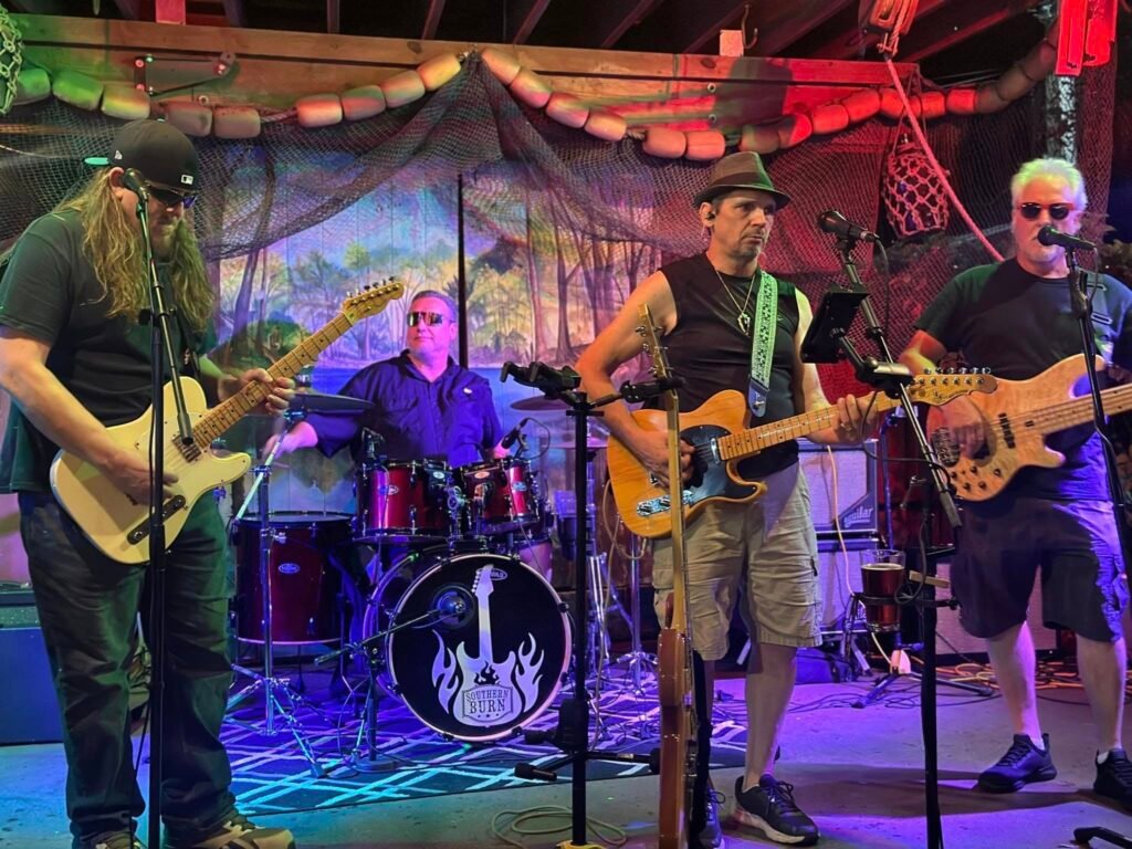 Southern Burn Band performing live country and southern rock music in North Florida