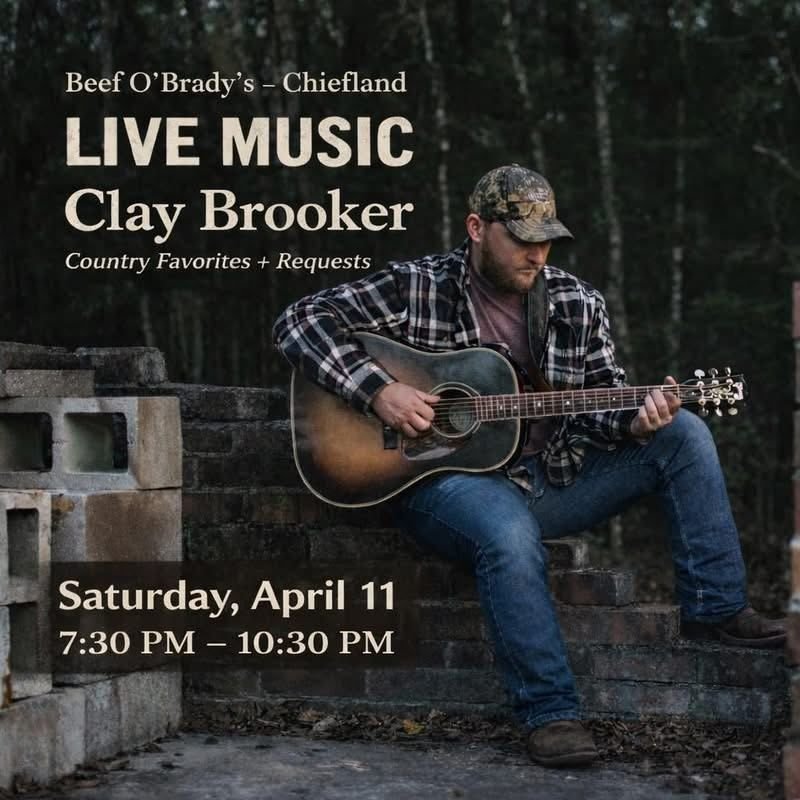 Clay Brooker performing in Chiefland, FL.